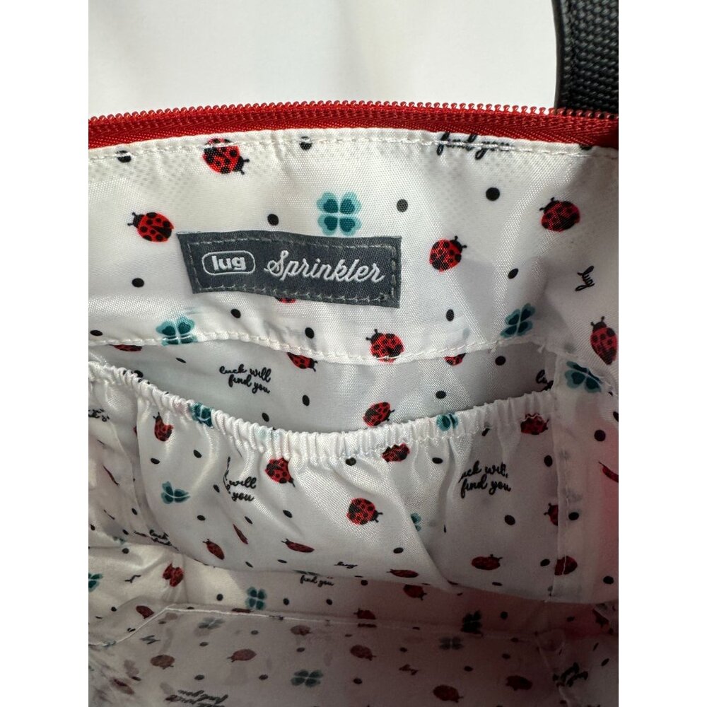 LUG Sprinkler Crossbody NWT- Ladybug Red - zipper pull included - Picture 4 of 4
